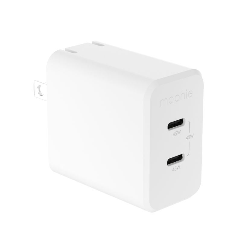 Hai cổng sạc Mophie Essentials PD 45W 2C GaN