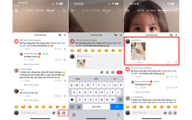 Chọn hình ảnh để bình luận