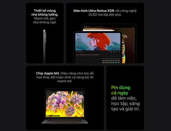 Thời lượng pin, tính năng bảo mật và trải nghiệm đa năng trong học tập, làm việc, giải trí