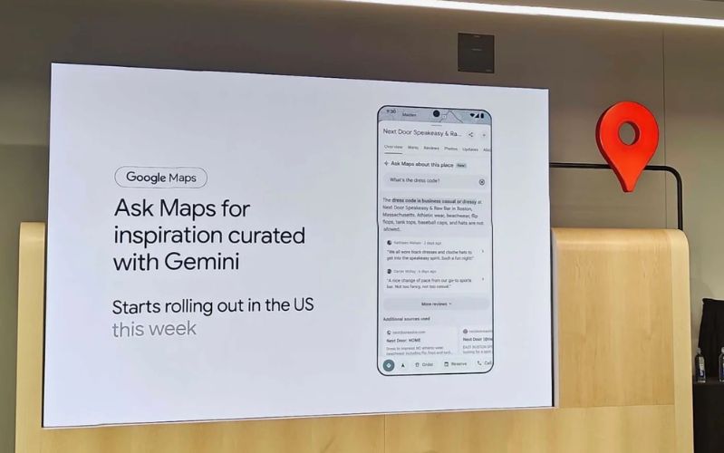 Giao tiếp tự nhiên với tính năng “Ask Maps”