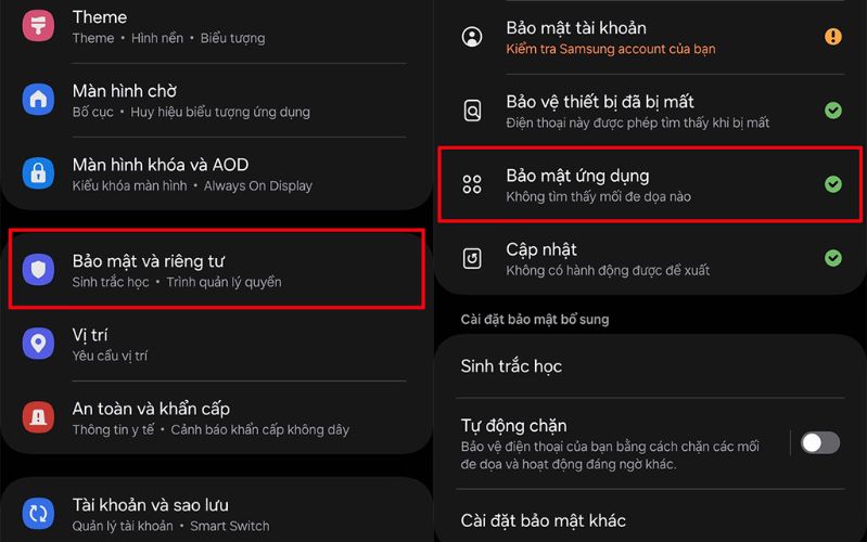 Hướng dẫn cách bật tính năng chống trộm trên Samsung