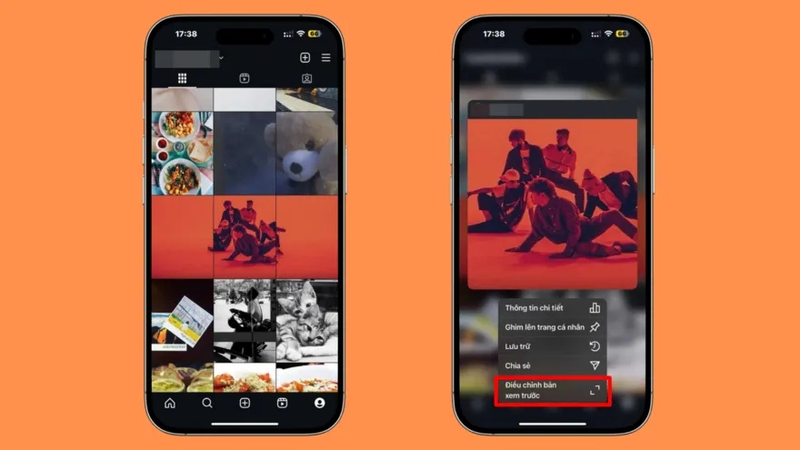 Cách cứu những bức ảnh Instagram bị lệch