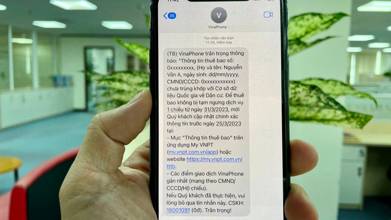 3. Không đăng ký thông tin cá nhân chính xác