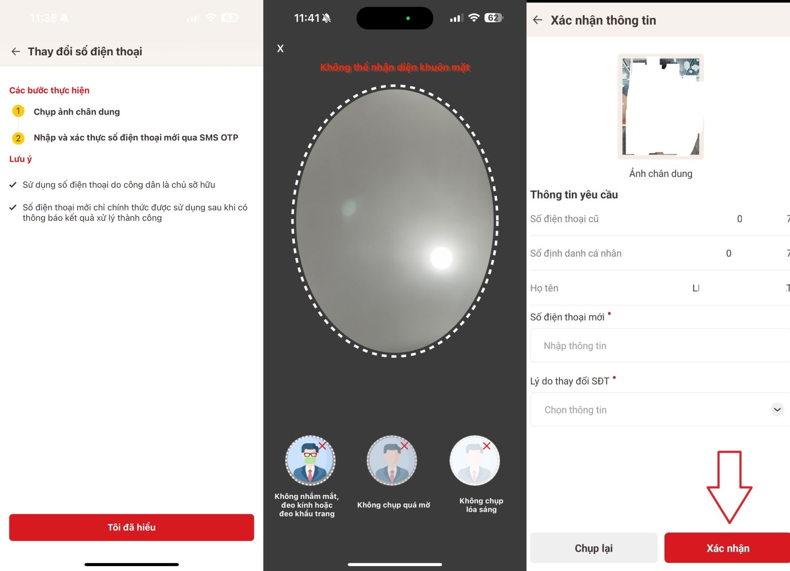 Hướng dẫn chi tiết cách đổi số điện thoại trên VNeID