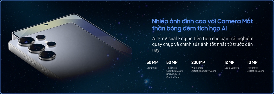 Samsung Galaxy S25 Ultra 256GB Chính Hãng Hệ thống camera Samsung S25 Ultra mang đến trải nghiệm đỉnh cao