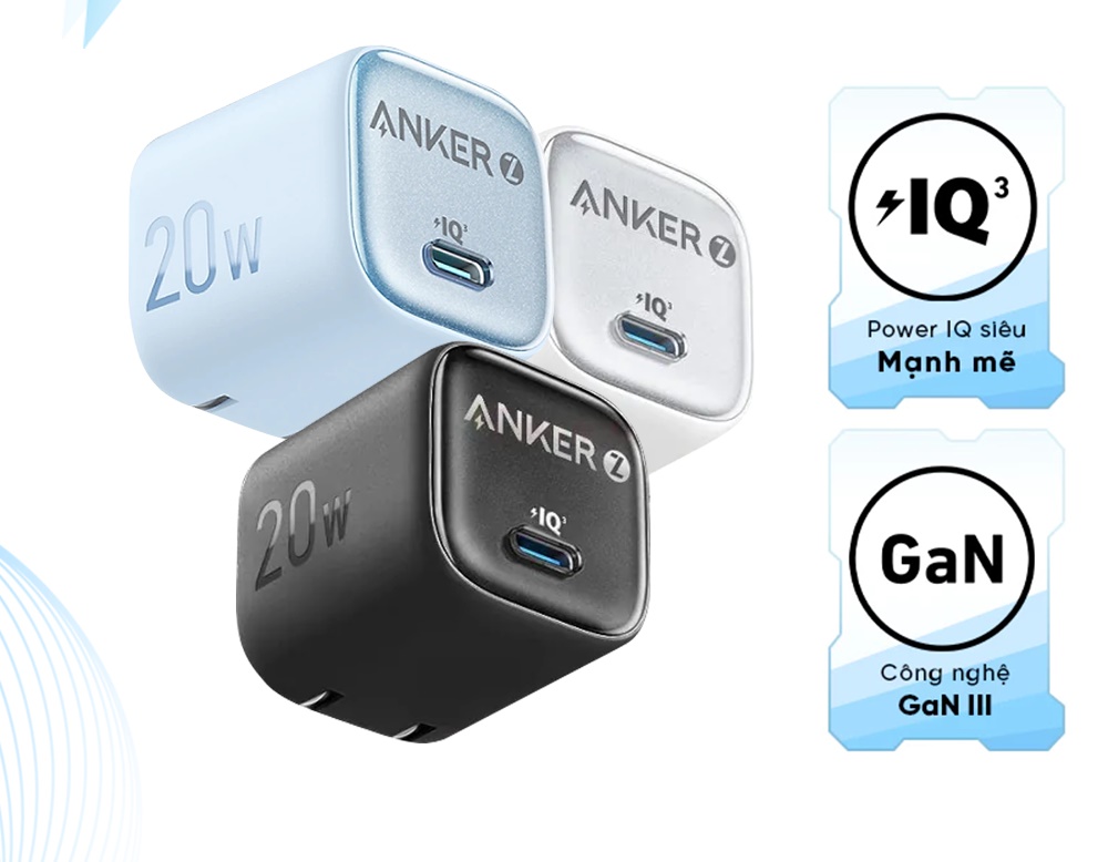 Cốc sạc Anker Zolo 1C 20W A2699 Cốc sạc Anker Zolo 1C có nhiều ưu điểm