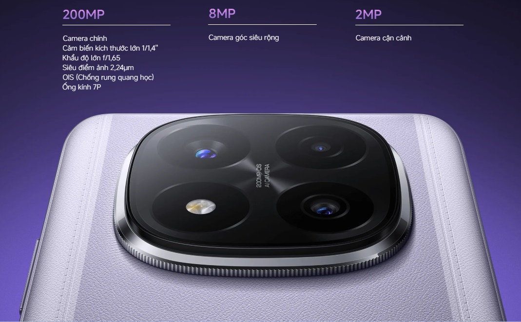 Xiaomi Redmi Note 14 Pro+ 5G 8GB/128GB Thông số camera ấn tượng
