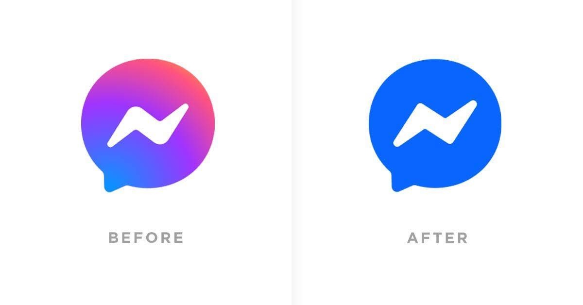 Lịch sử phát triển của logo Messenger