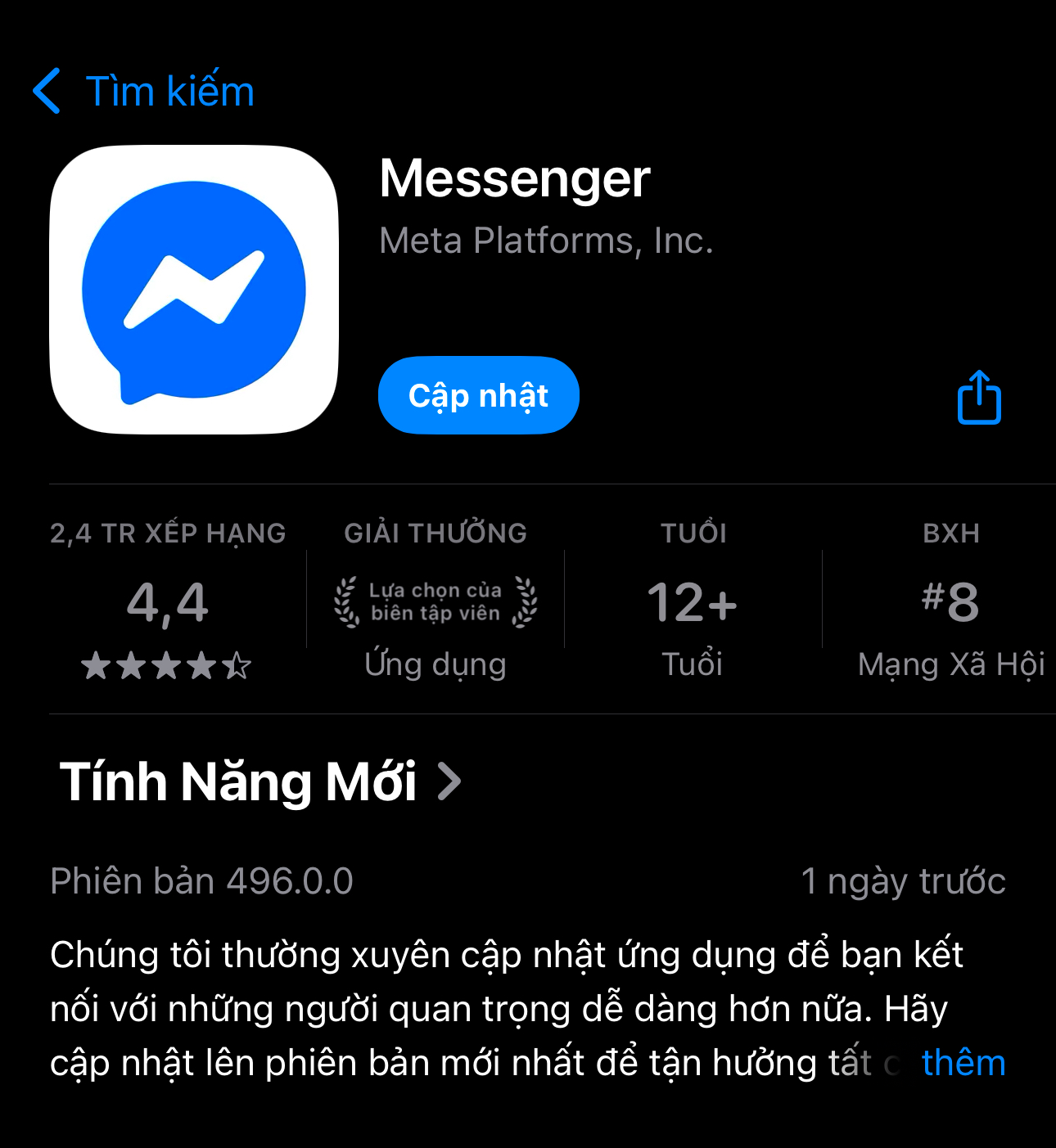 Tại sao Meta quyết định quay lại logo xanh - trắng?