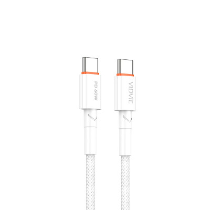 Cáp sạc VIDVIE Type C to C 60W 1.2M CB4033C-C 2