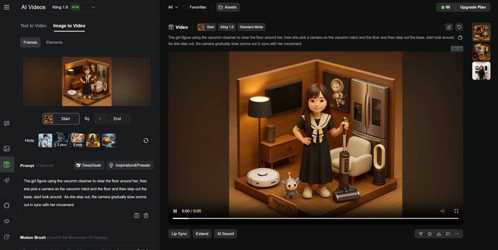 Tạo video góc làm việc mini chuyển động bằng AI: Hướng dẫn viết prompt từ A-Z 3