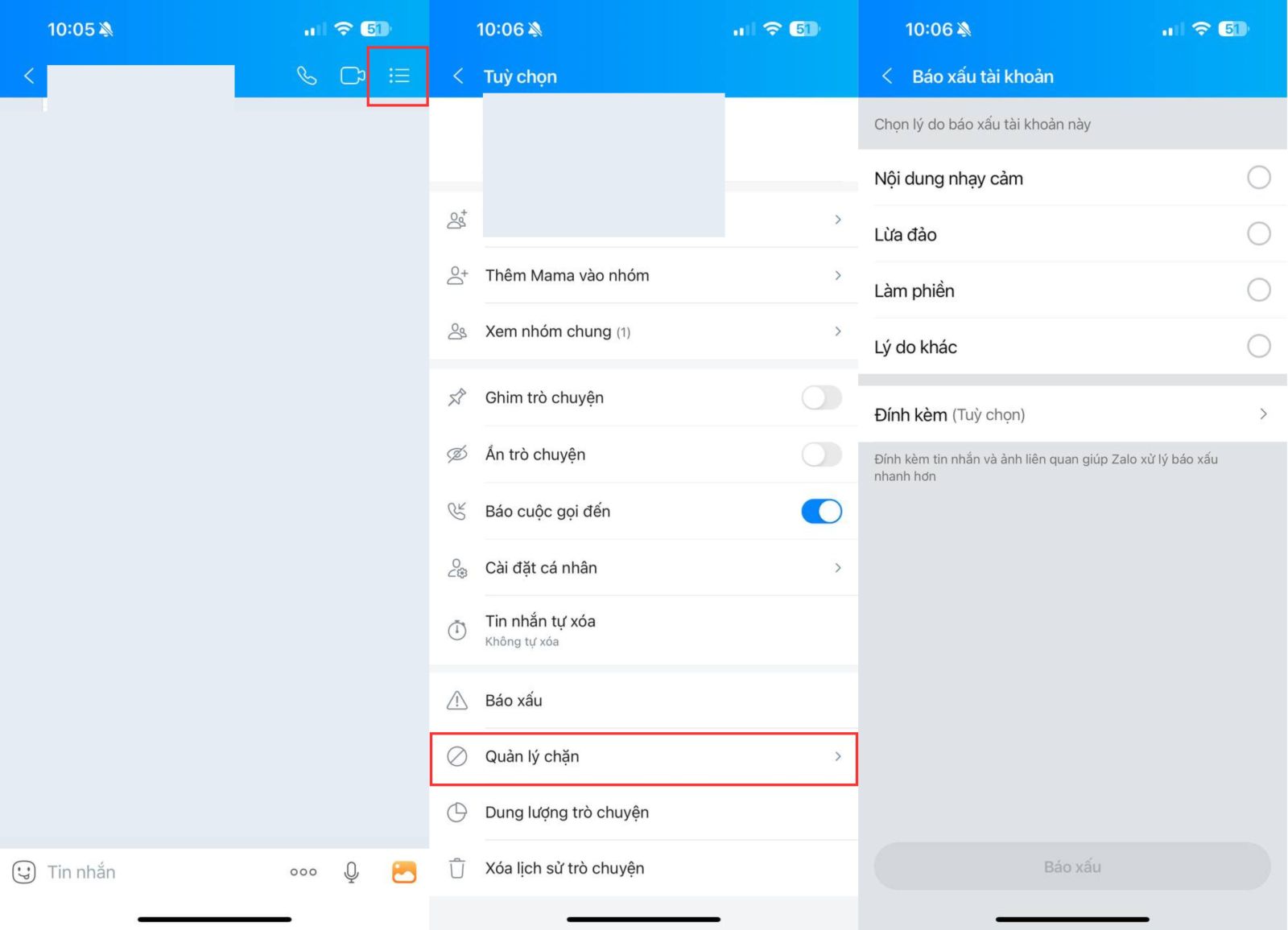 10. Báo xấu tài khoản vi phạm