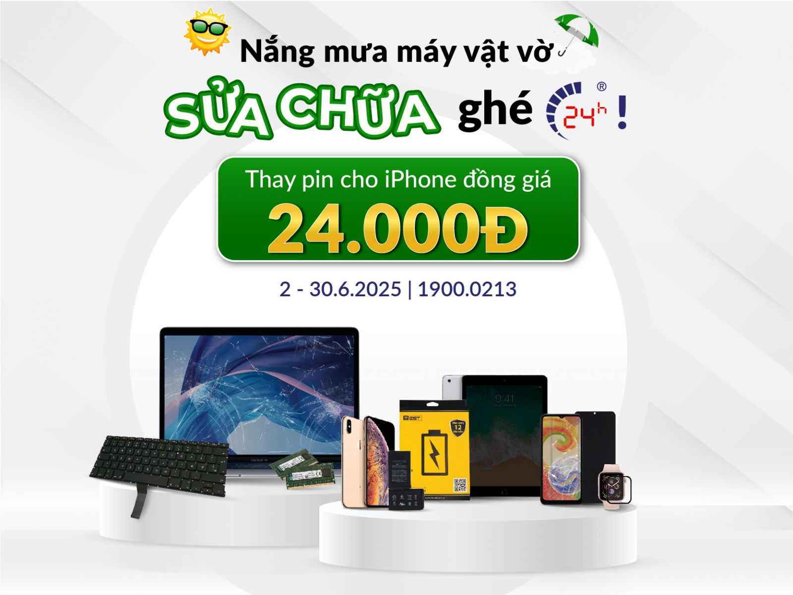 ưu đãi sửa chữa tháng 6