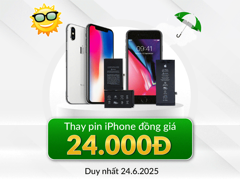 thay pin iphone chỉ từ 24 ngàn