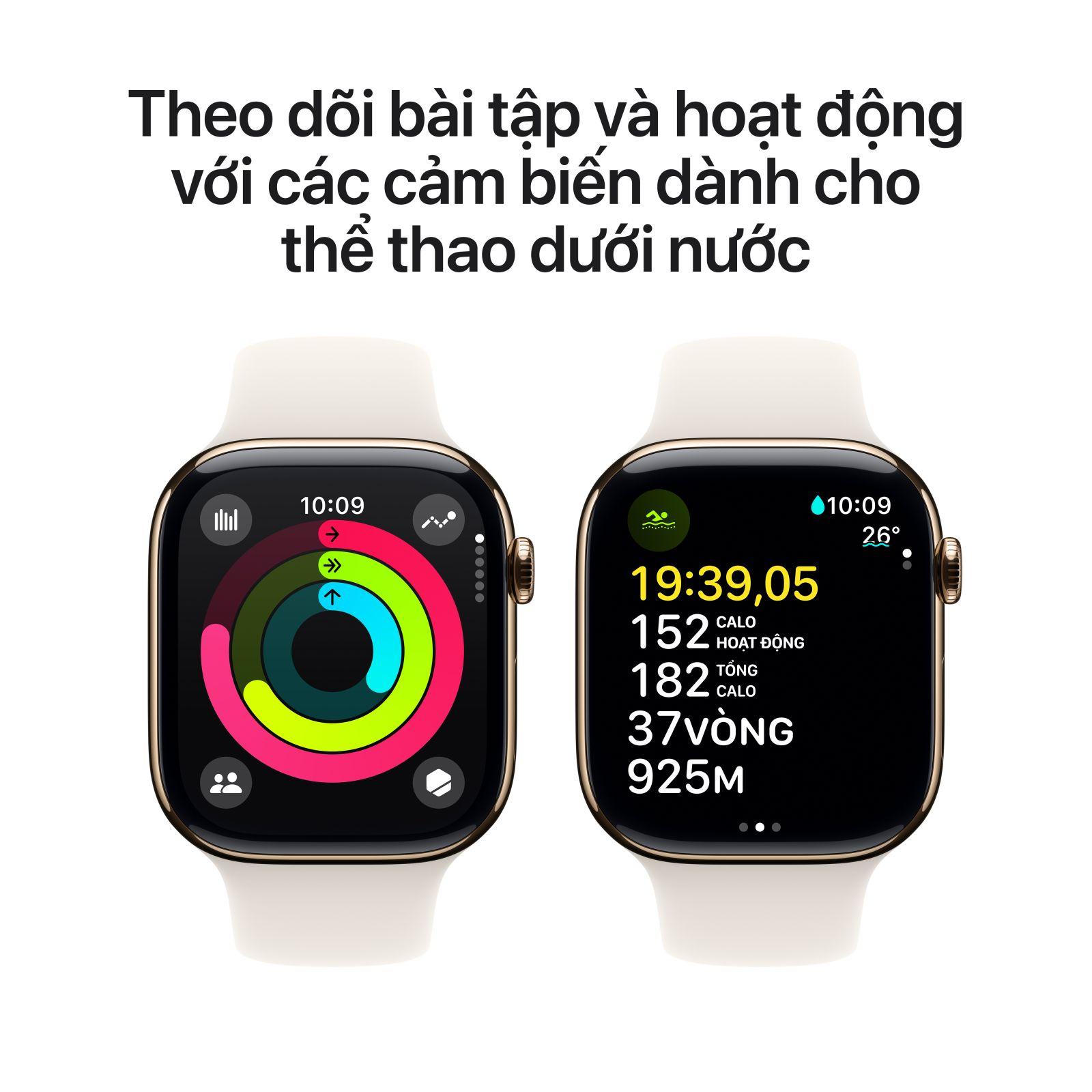 Apple Watch Series 10 46mm LTE - Viền Titan, Dây Cao Su Size S/M 5