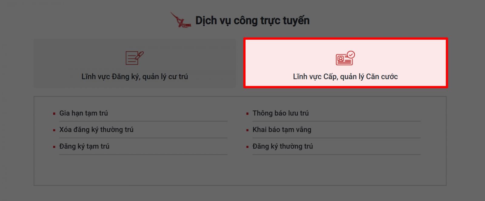 Hướng dẫn đổi thẻ căn cước online sau sáp nhập tỉnh 8 Hướng dẫn đổi thẻ căn cước online sau sáp nhập tỉnh 8