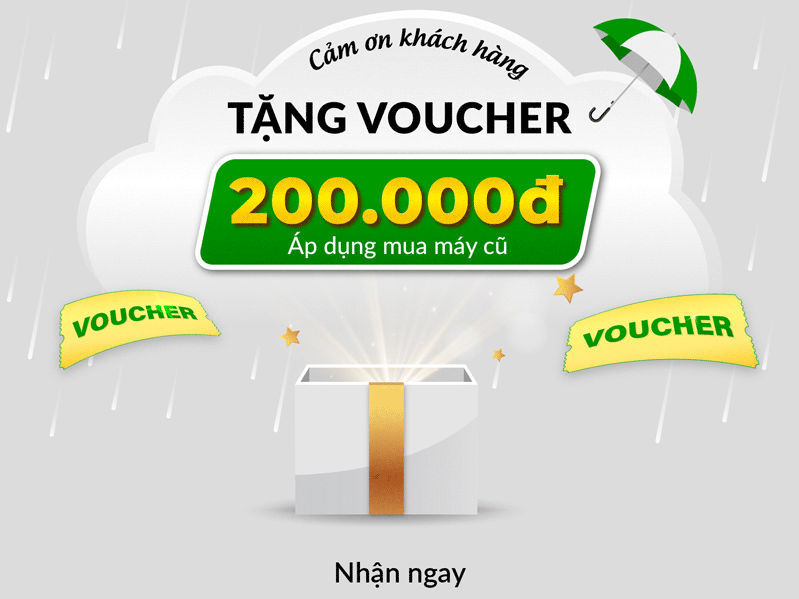 tặng voucher mua iphone cũ khi sửa chữa