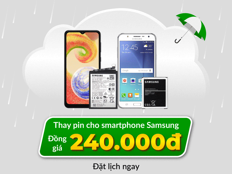 thay pin samsung đồng giá