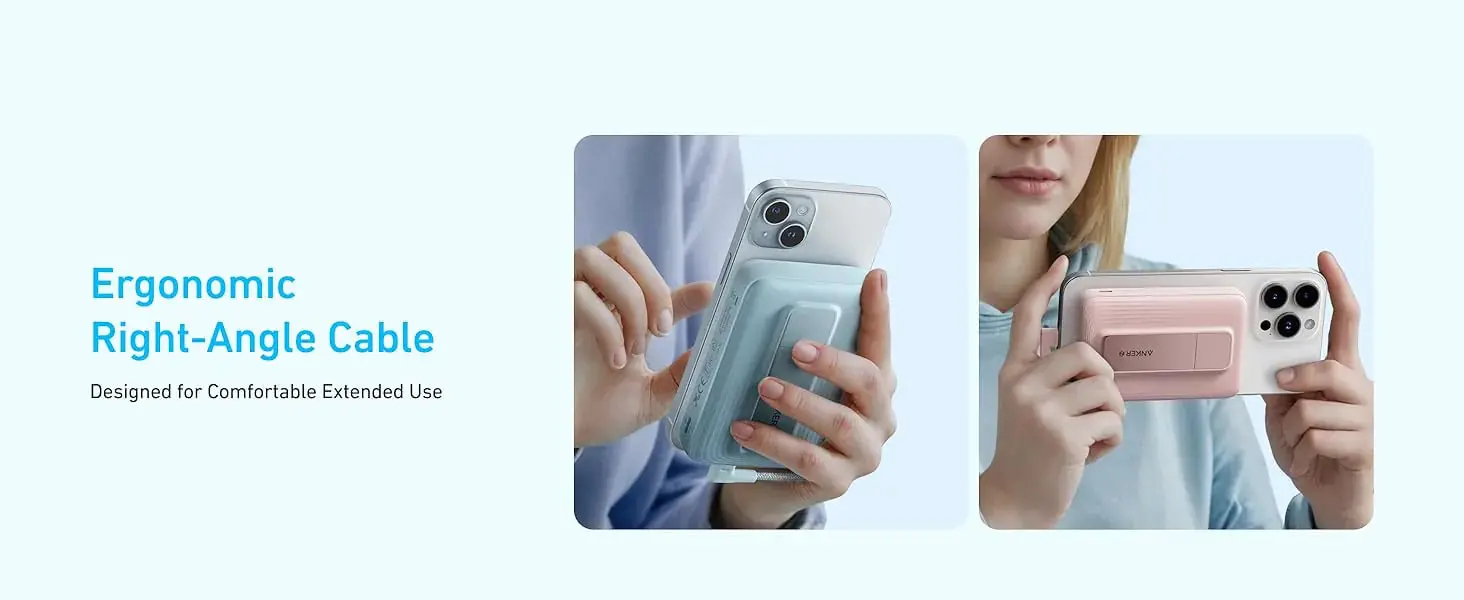 Sạc dự phòng Magnetic Anker Zolo Magsafe 1C 10000mAh 15W tích hợp cáp Type-C A1685 