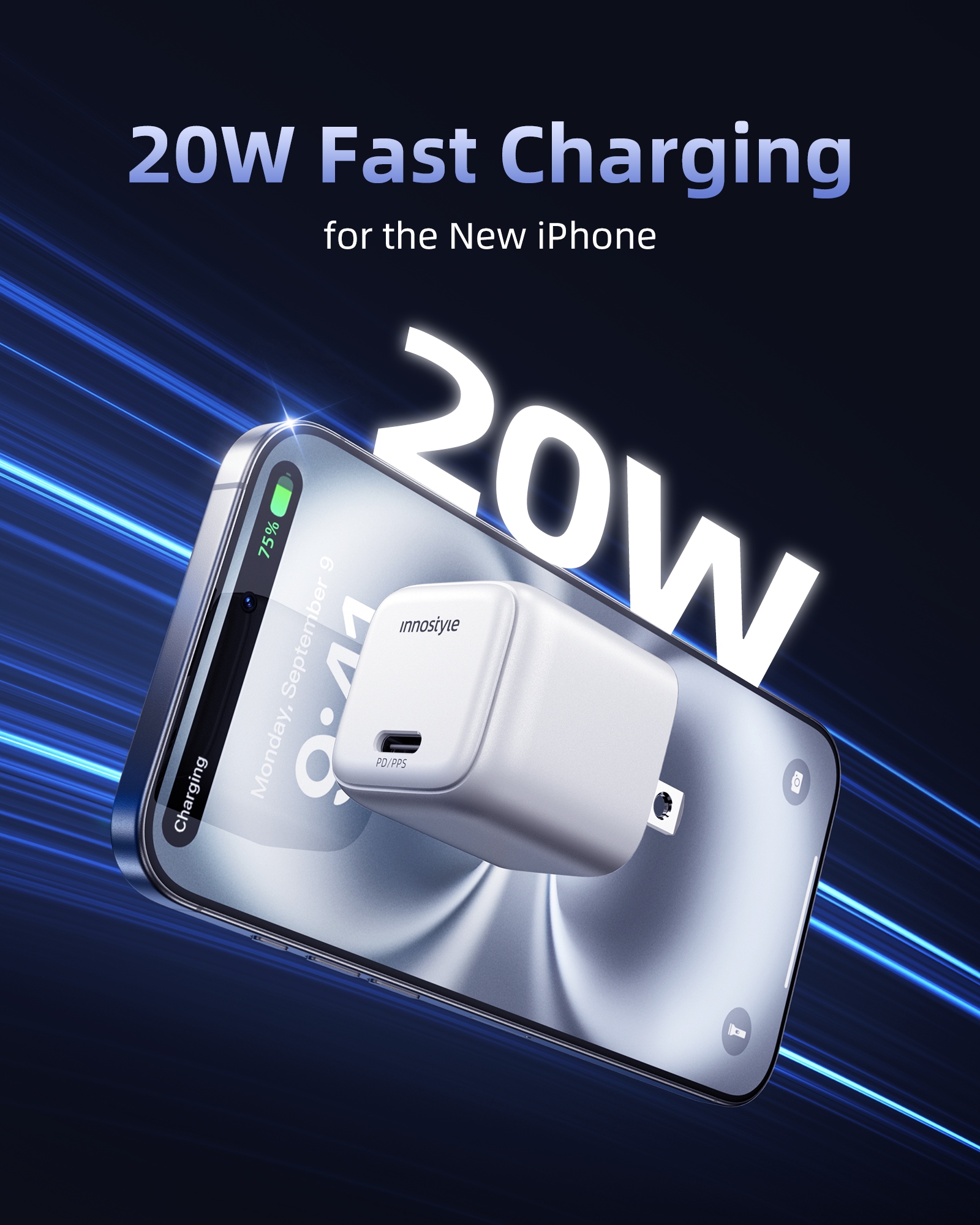3.1. Cốc sạc nhanh Innostyle GoCharge Mini 20W tương thích tối đa với hệ sinh thái thiết bị hiện đại