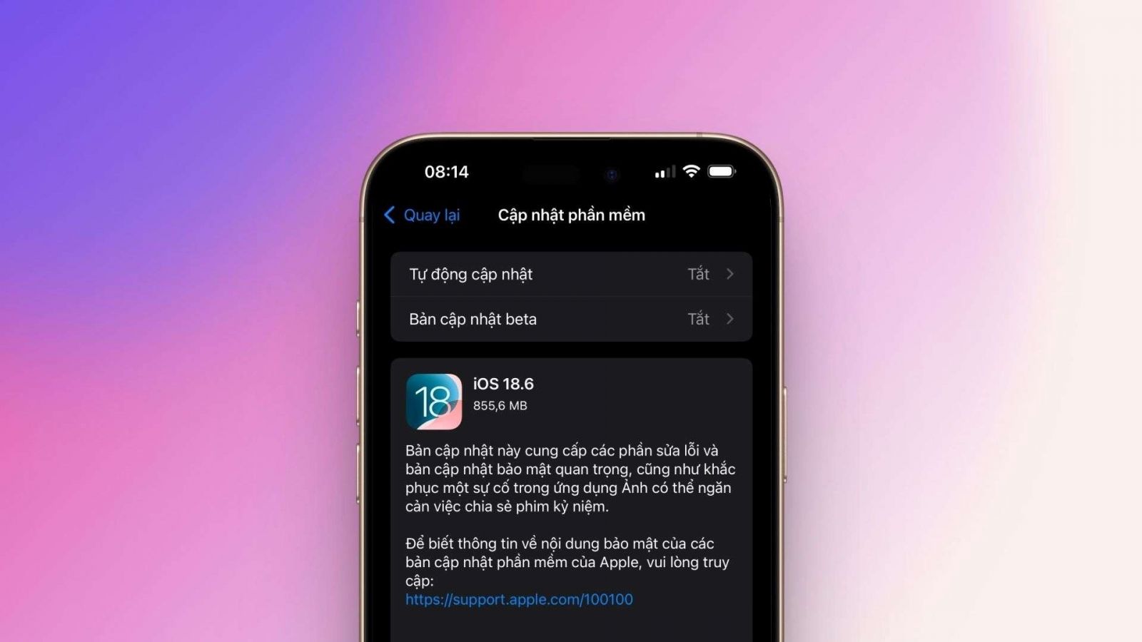 4. Xcode 16.4 và bộ SDK hỗ trợ iOS 18.6
