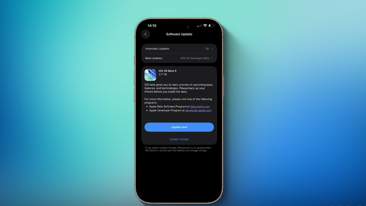 4. Hướng dẫn cập nhật iOS 26 Beta 5