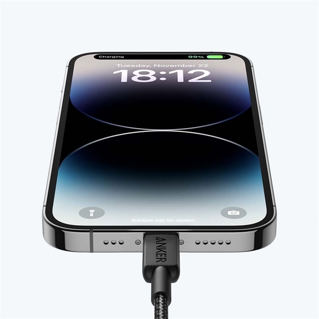 2.5. Linh hoạt sử dụng Cáp sạc nhanh Anker 322 Type C - Lightning MFI bọc dù 1.8M ở mọi không gian