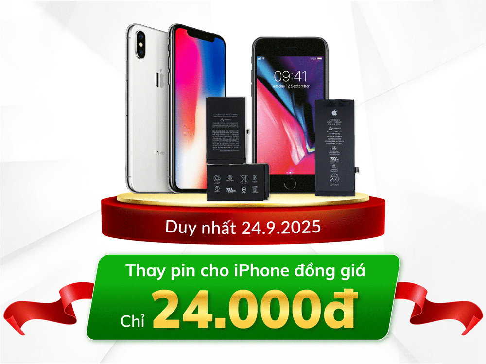 thay pin iphone chỉ từ 24 ngàn