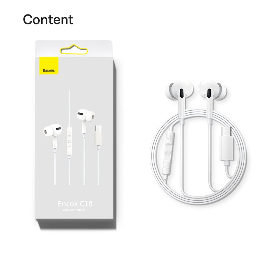 Tai nghe có dây Baseus Encok C18