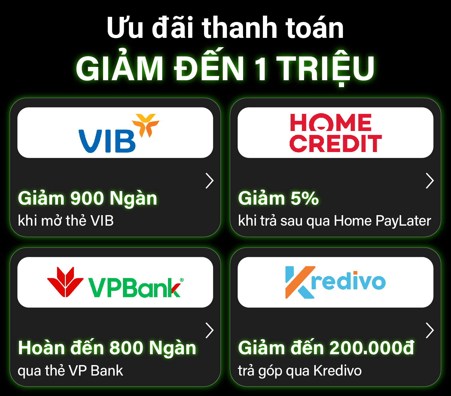 Ưu đãi thanh toán