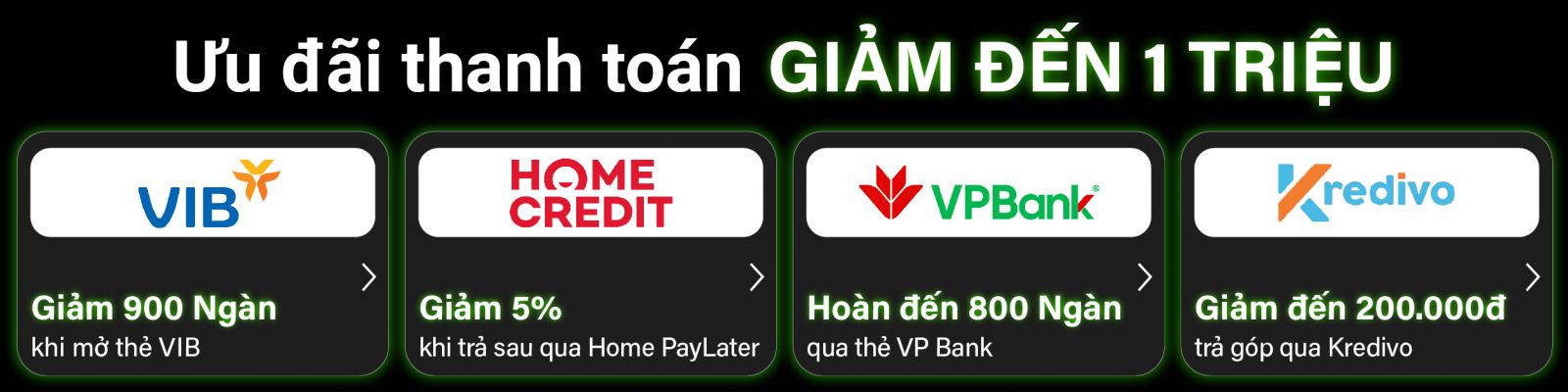 Ưu đãi thanh toán