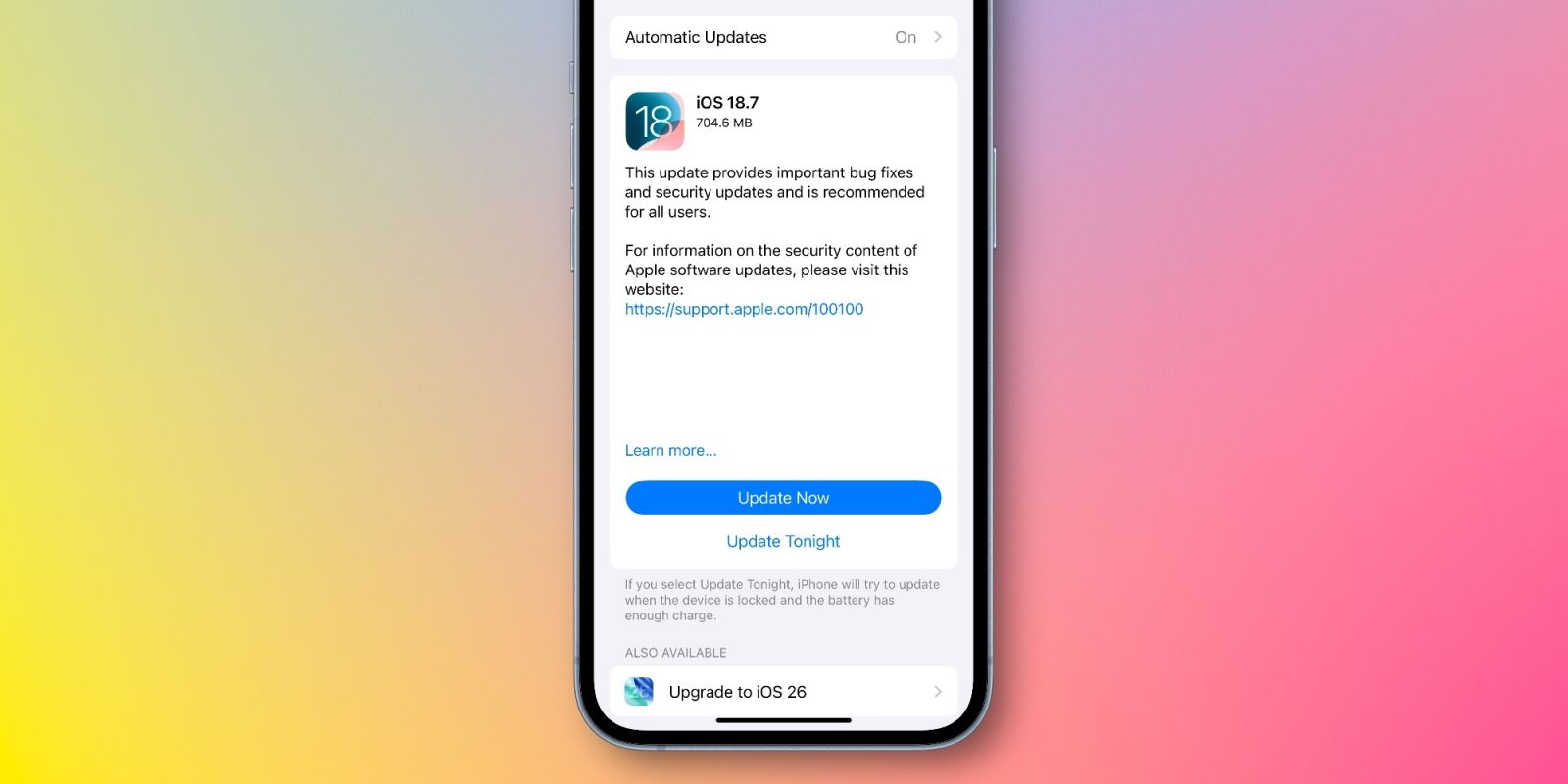 2. Những lỗ hổng đã được vá trong iOS 18.7 và iPadOS 18.7