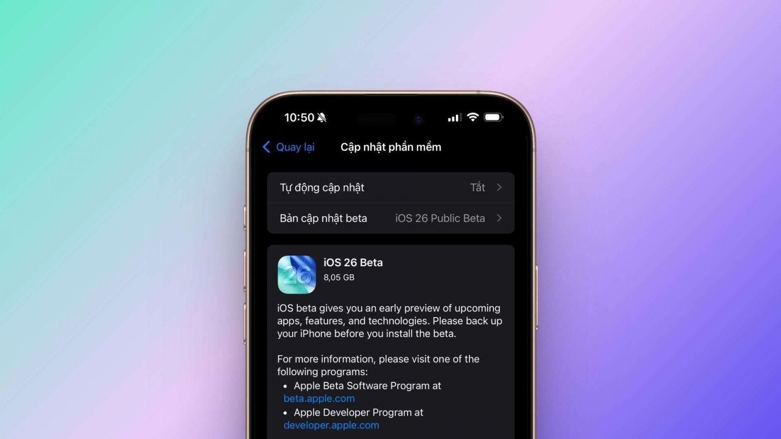 1. Tính năng mới đáng chú ý trên iOS 26.1 beta