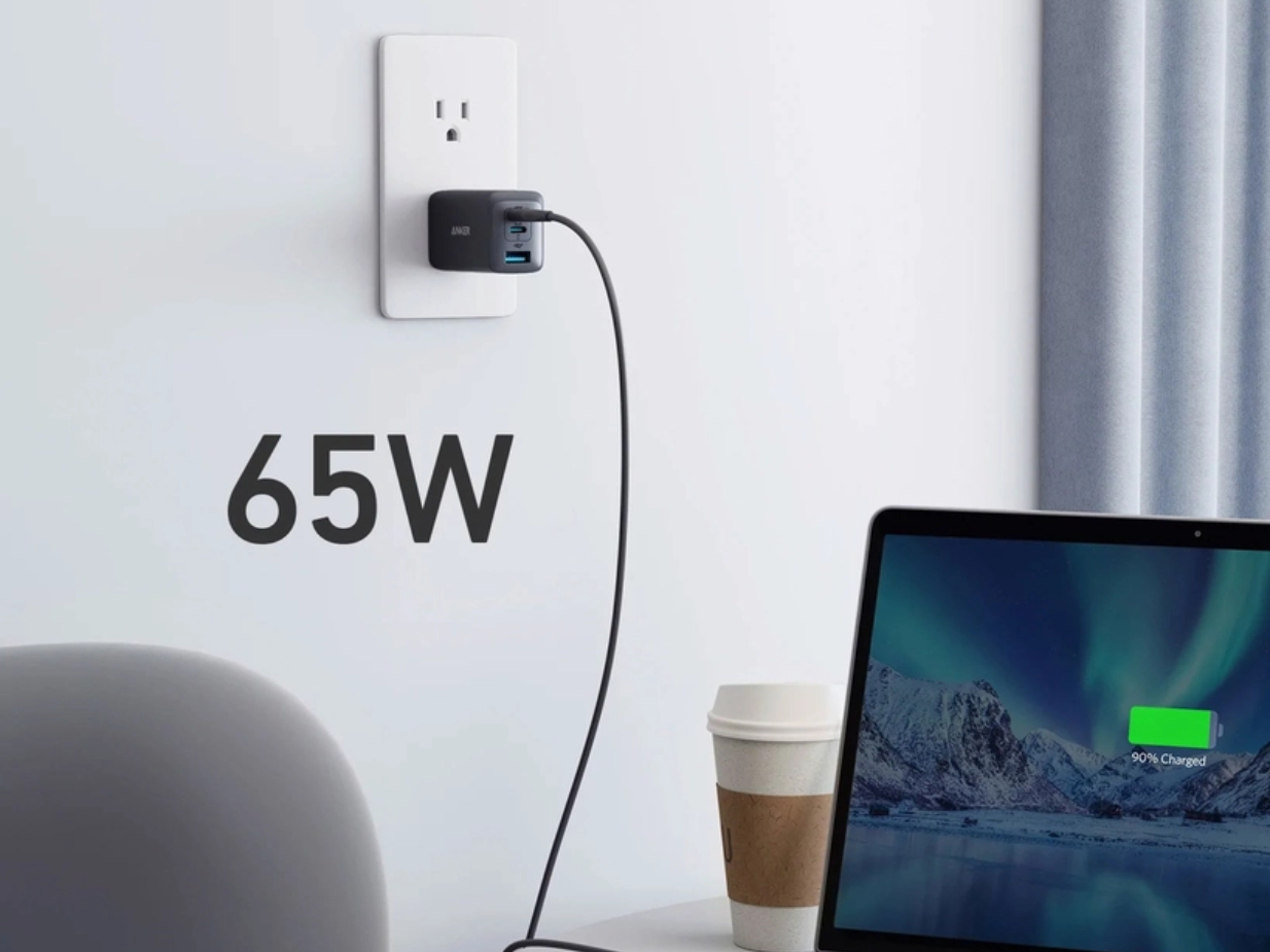 Cốc sạc Anker PowerPort III 3 cổng 65W A2667 2