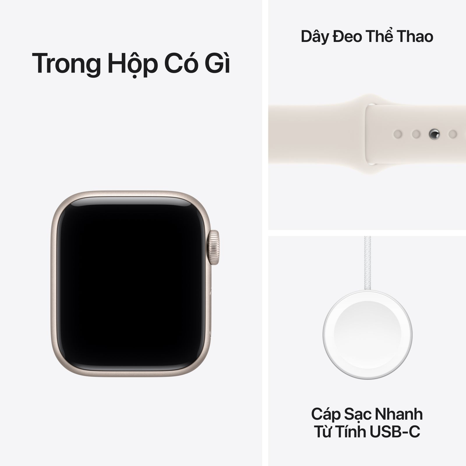 Apple Watch SE 3 2025 40mm LTE - Viền nhôm, Dây Đeo Thể Thao Size M/L | Chính hãng Việt Nam 7