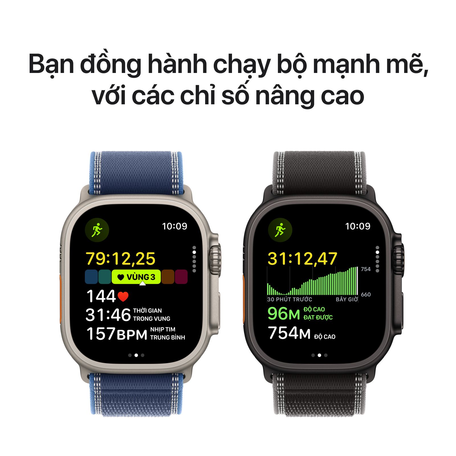 Apple Watch Ultra 3 2025 49mm LTE - Viền Titan dây Milanese Small