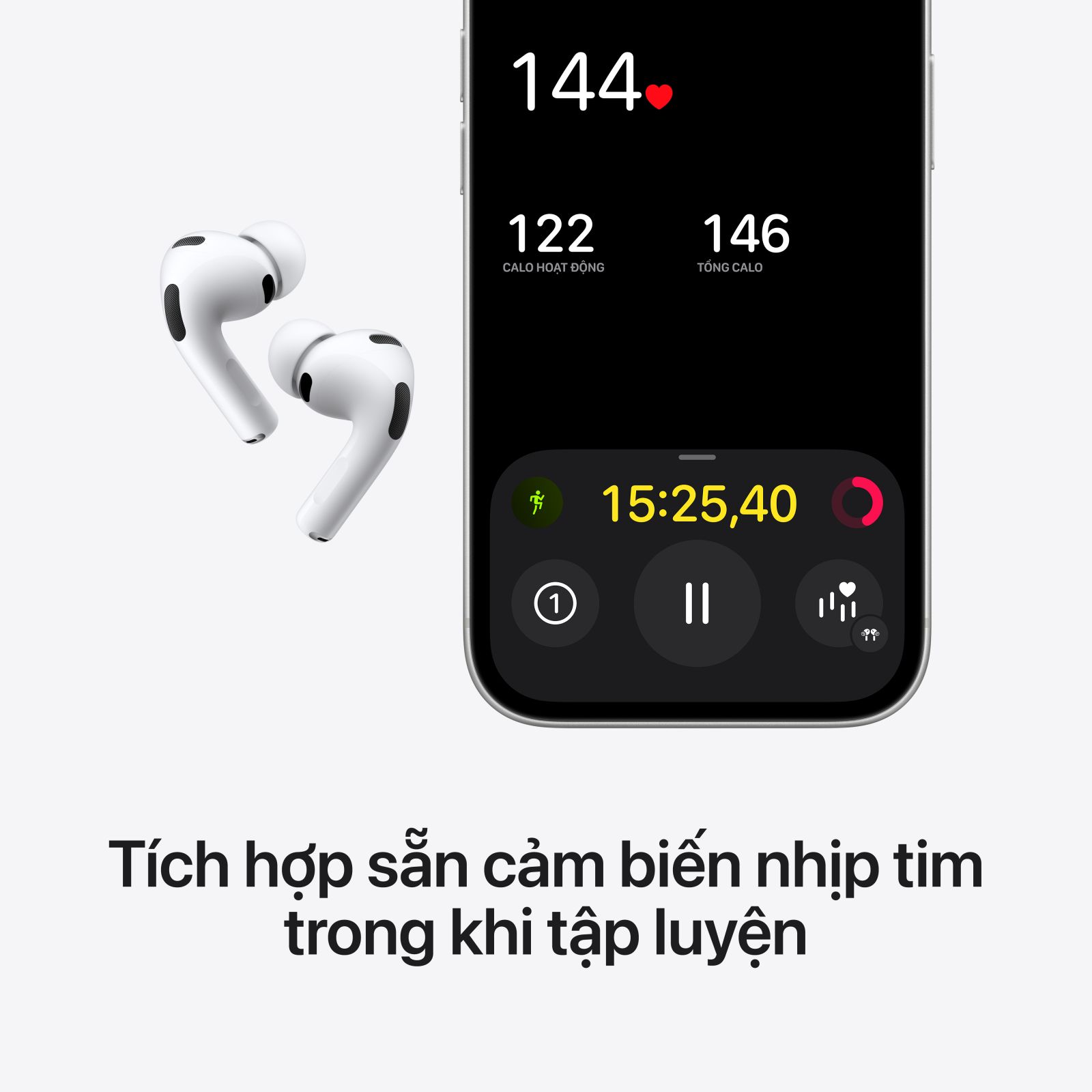 5.6. Workout Buddy cá nhân hóa trên Tai nghe Apple AirPods Pro 3 2025 Magsafe USB-C Cũ chính hãng