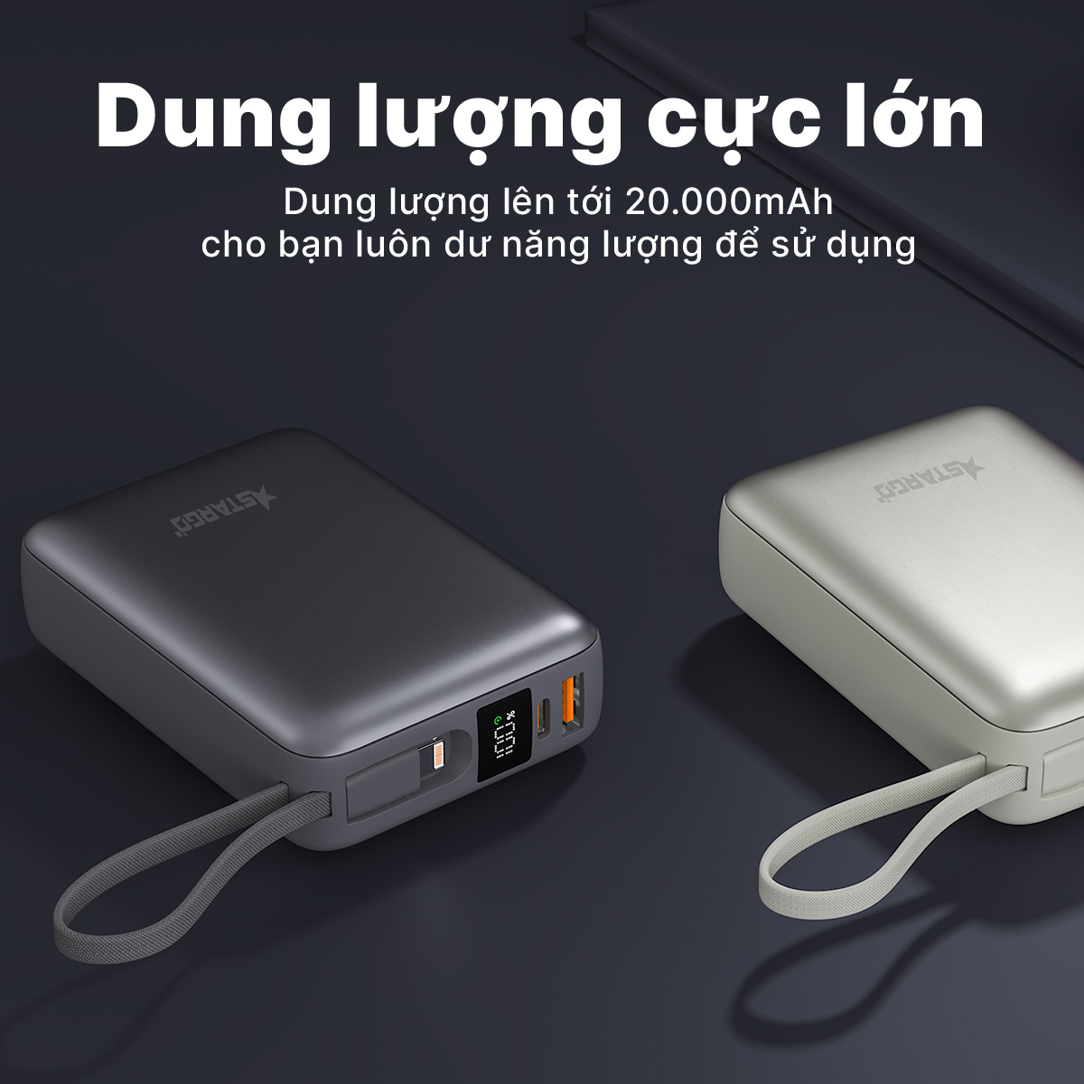 Sạc dự phòng StarGO Star X2 20.000mAh 22.5W