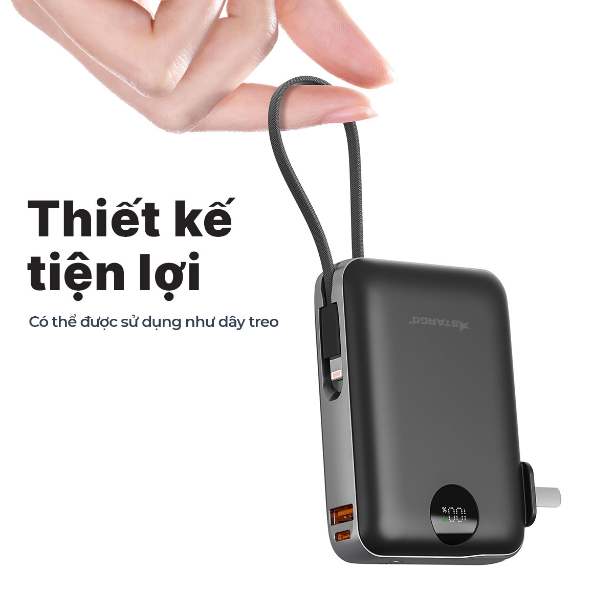 Sạc dự phòng StarGO Star X1 10.000mAh 22.5W