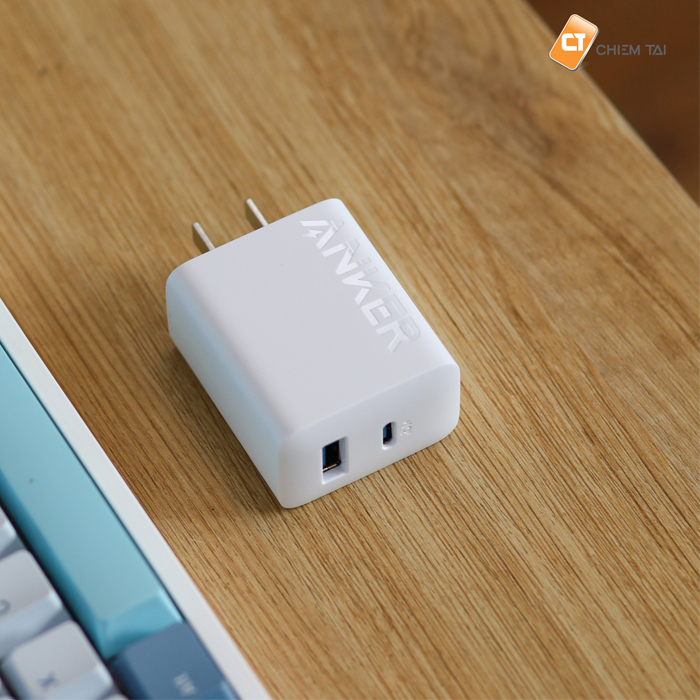 Cốc sạc Anker 312 2 cổng 1C1A 20W B2348 (kèm cáp USB-C) 1