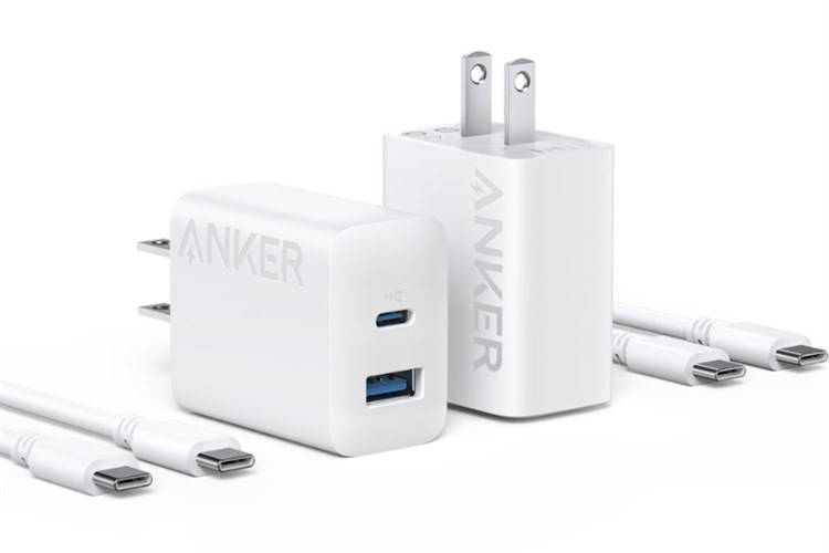 Cốc sạc Anker 312 2 cổng 1C1A 20W B2348 (kèm cáp USB-C) 5