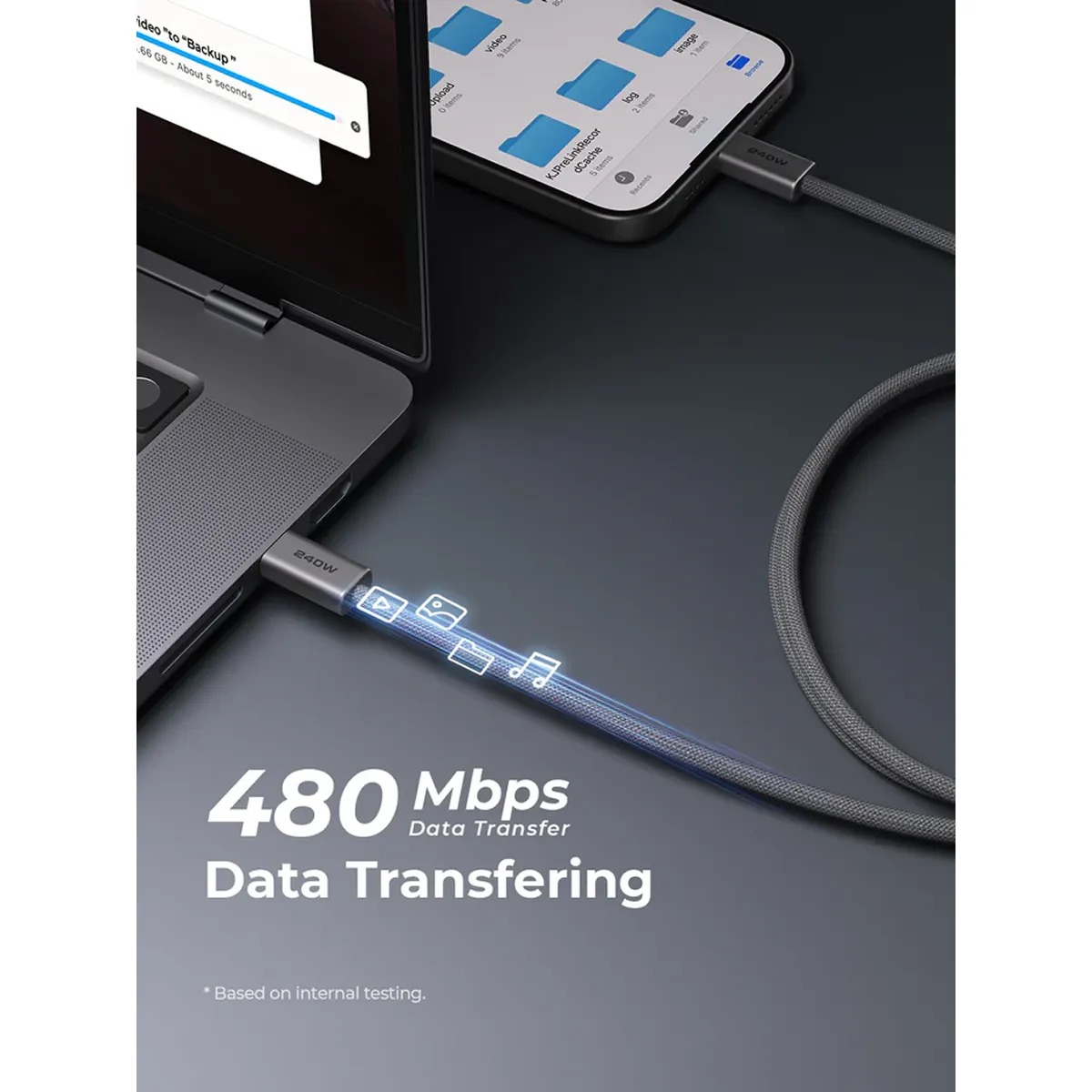 Cáp sạc Aukey CB-DCC241 C-C 240W 1M