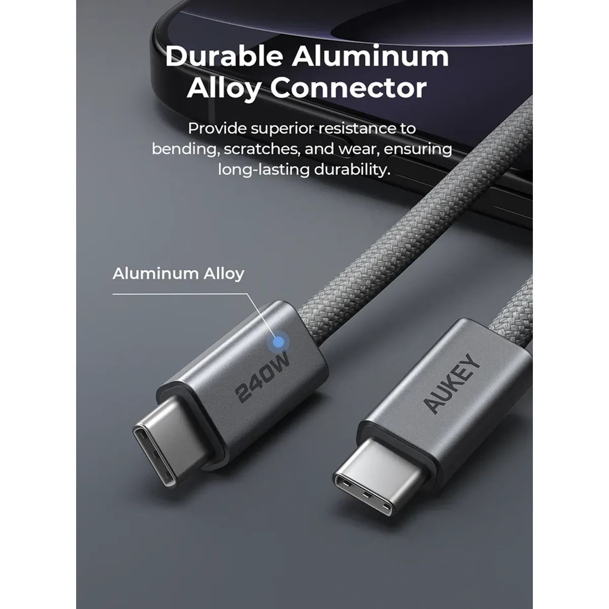 Cáp sạc Aukey CB-DCC241 C-C 240W 1M