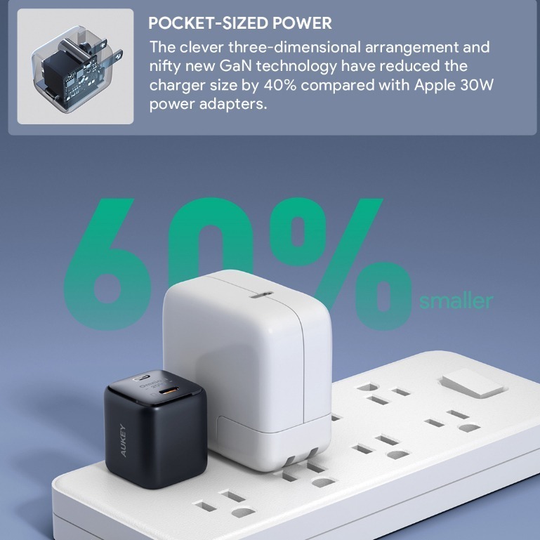 Cốc sạc Aukey Omnia Type-C PD 20W PA-B1T