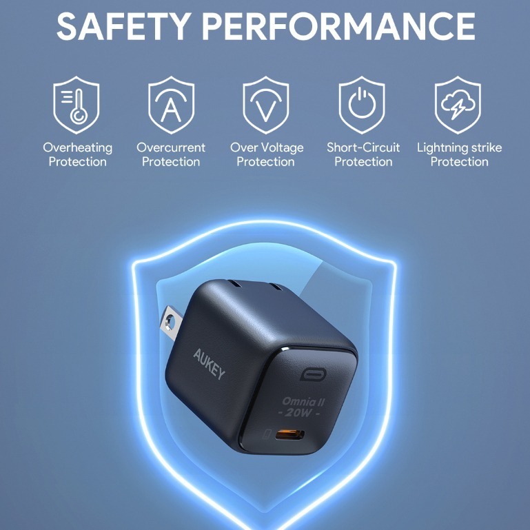 Cốc sạc Aukey Omnia Type-C PD 20W PA-B1T