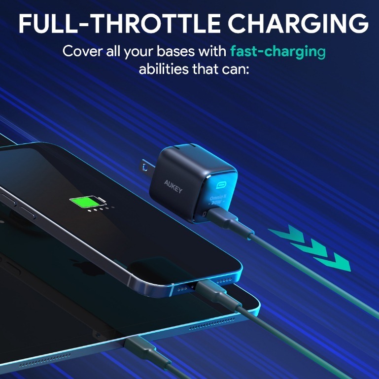 Cốc sạc Aukey Omnia Type-C PD 20W PA-B1T