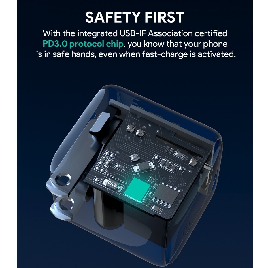 Cốc sạc Aukey Omnia Type-C PD 20W PA-B1T