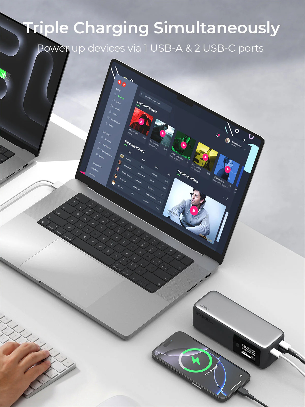 Sạc dự phòng Aukey PB-Y63 Spark Mega 27600mAh 140W