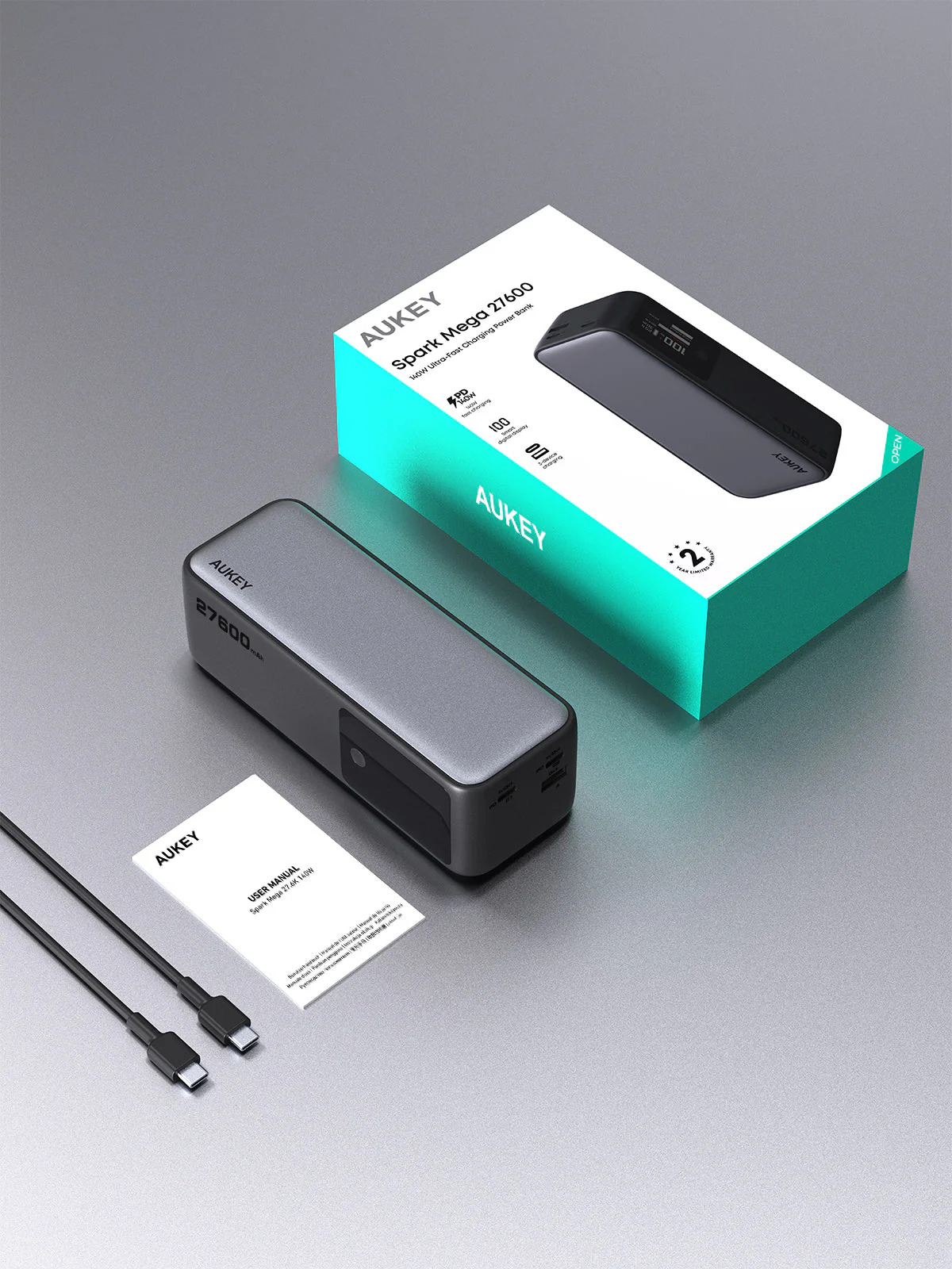 Sạc dự phòng Aukey PB-Y63 Spark Mega 27600mAh 140W