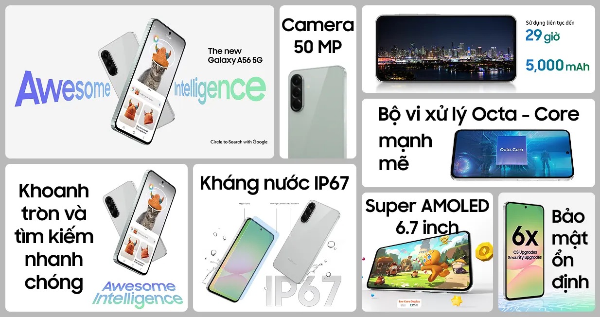 Samsung Galaxy A56 5G 8GB/128GB Cũ